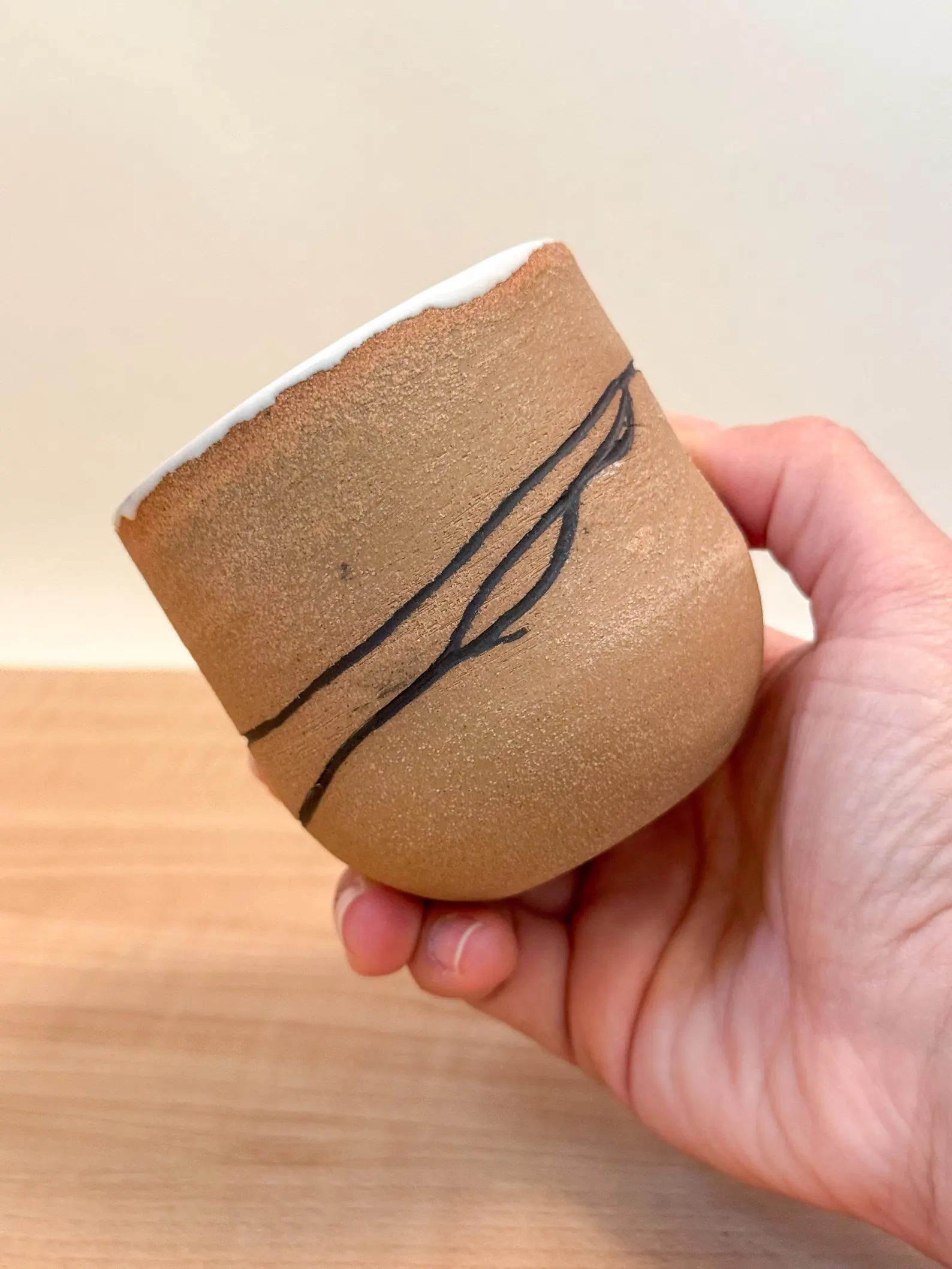 Handmade ceramic cup